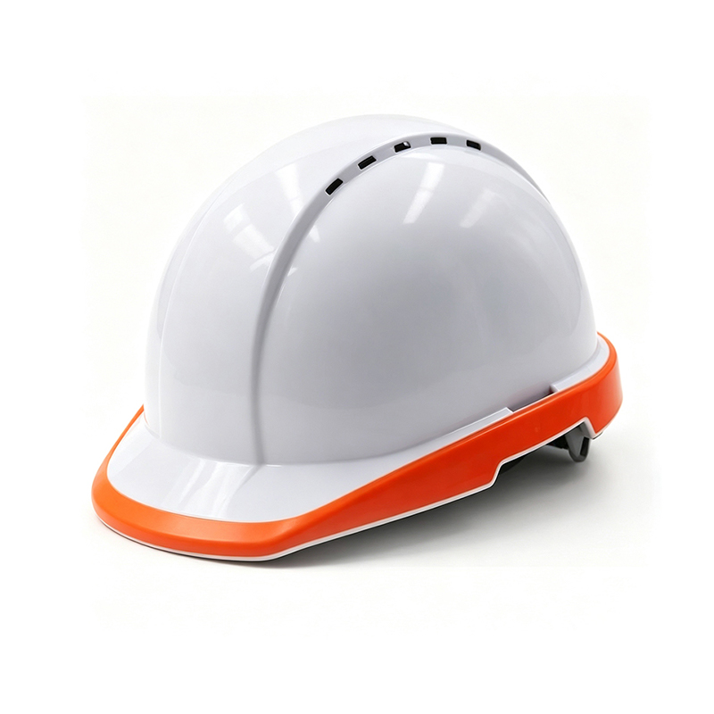 Capacete de segurança industrial fluorescente de alta visibilidade