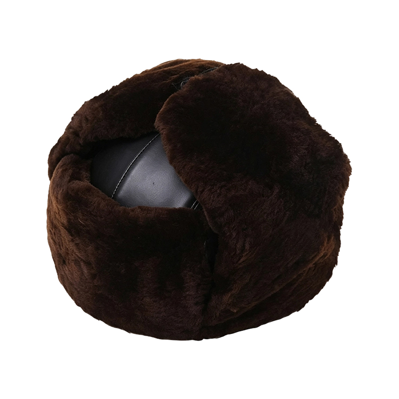 Capacete de segurança à prova de frio com forro de caxemira de lã real
