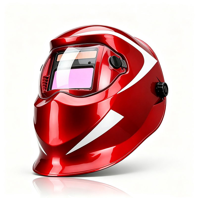 Capacete de soldagem digital com escurecimento automático solar com controles de tela sensível ao toque