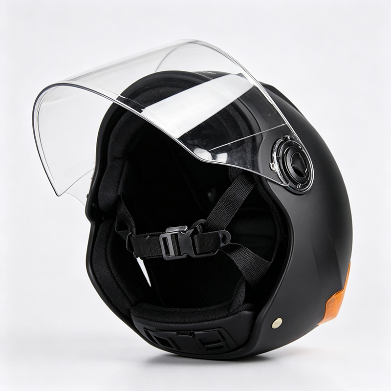 Capacete utilitário com proteção ocular integrada