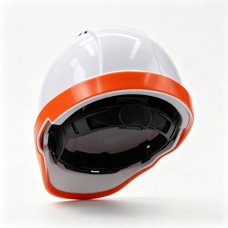 Capacete de segurança industrial fluorescente de alta visibilidade