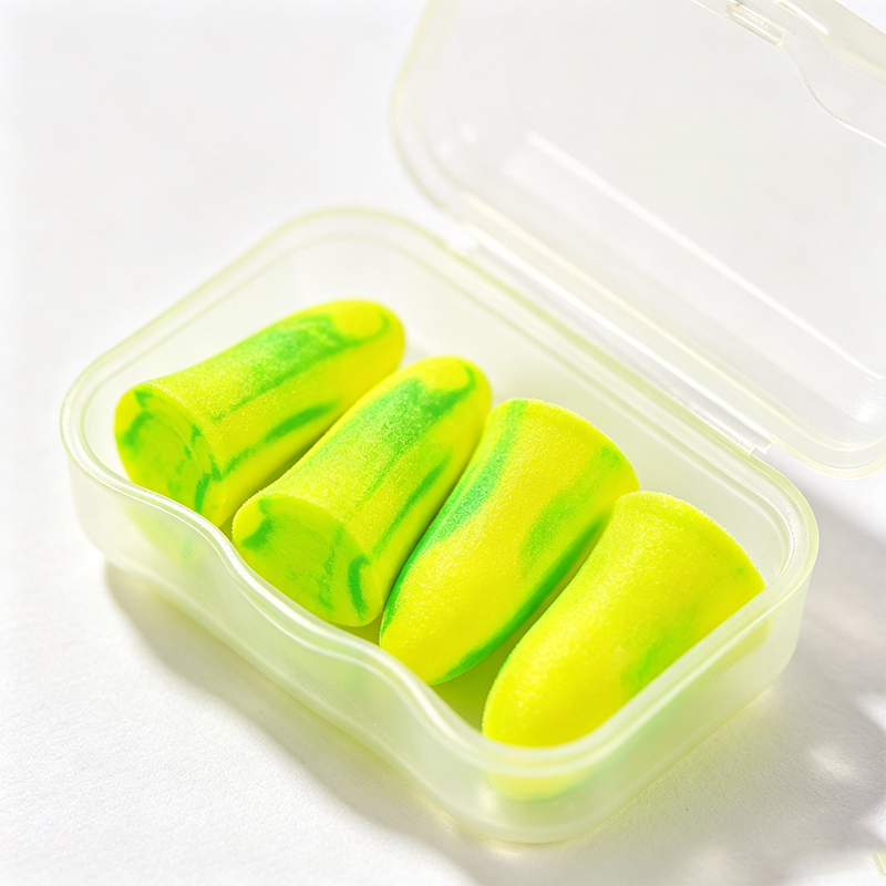 Tampão auricular de redução de ruído de espuma PU de recuperação lenta em forma de sino