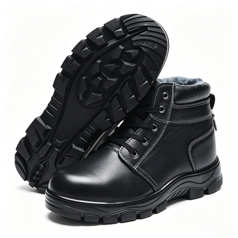 Sapatos de segurança quentes com forro de lã