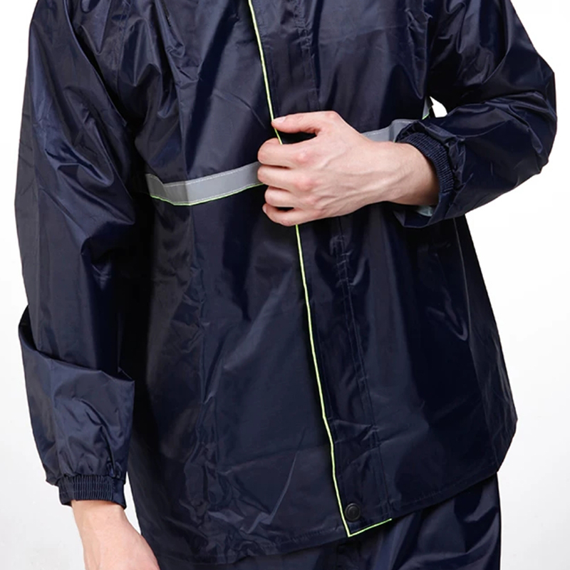 Capa de chuva refletiva de segurança de camada única espessada