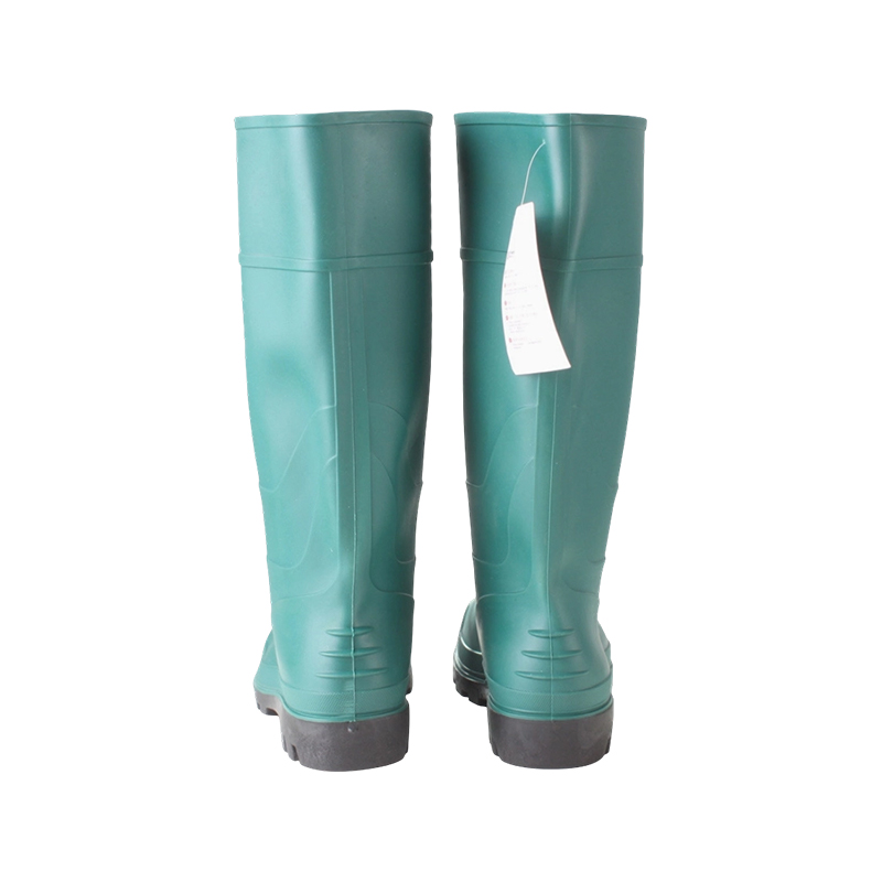 Botas de chuva industriais verdes foscas em PVC
