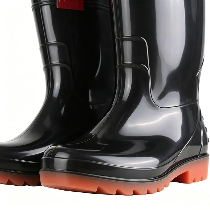Botas de chuva de PVC moldadas por injeção resistentes a produtos químicos