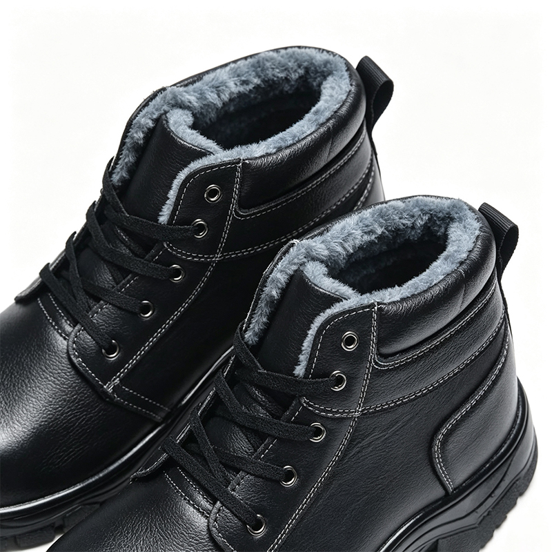 Sapatos de segurança quentes com forro de lã