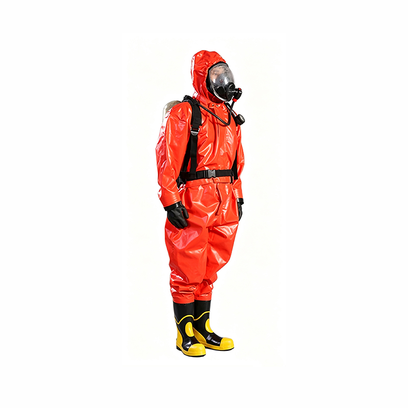 Traje de proteção química semi-fechado tipo respirador