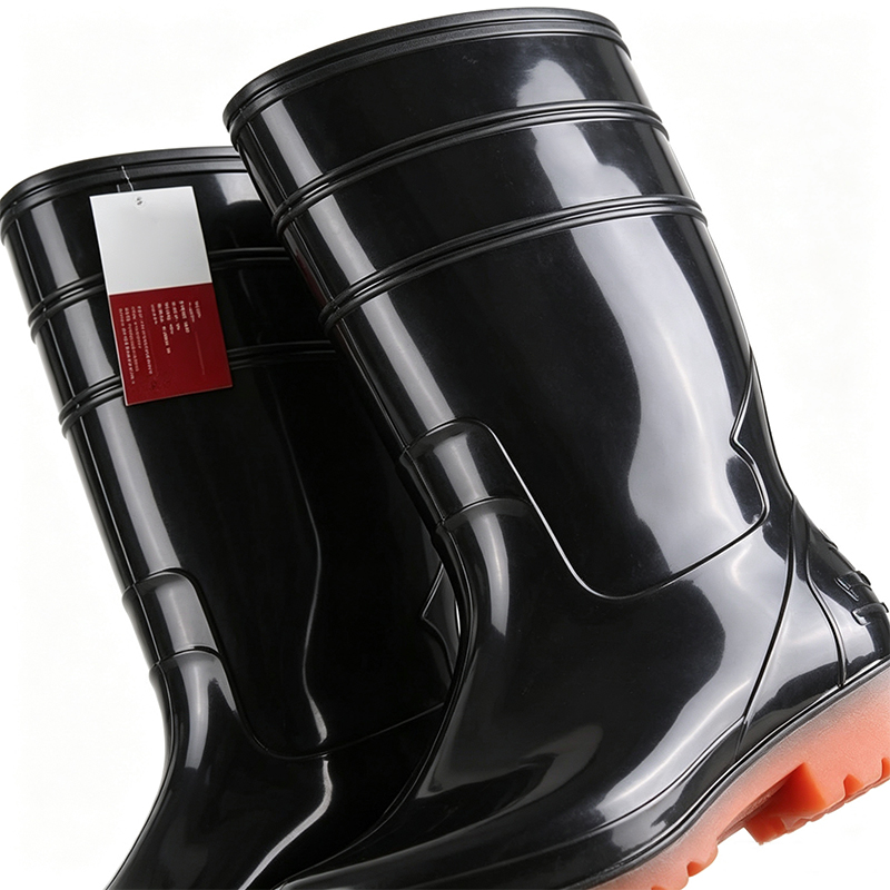 Botas de chuva de PVC moldadas por injeção resistentes a produtos químicos