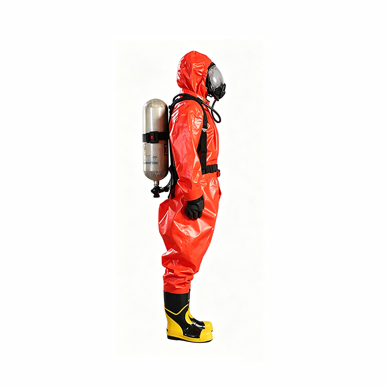 Traje de proteção química semi-fechado tipo respirador
