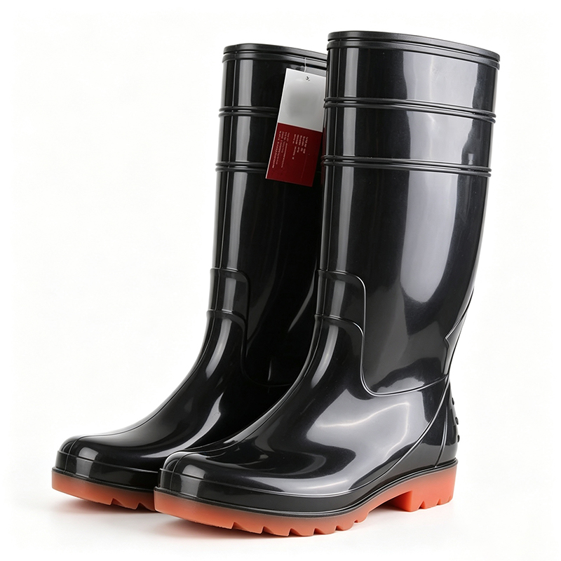 Botas de chuva de PVC moldadas por injeção resistentes a produtos químicos