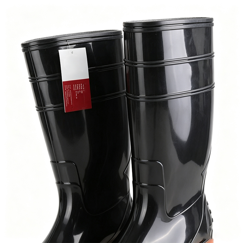 Botas de chuva de PVC moldadas por injeção resistentes a produtos químicos
