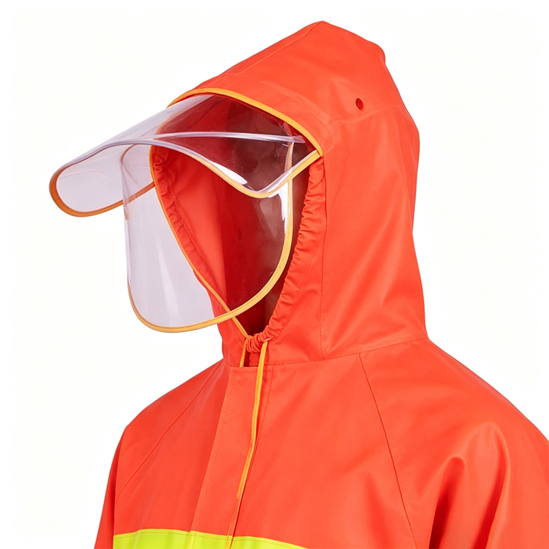 Capa de chuva estilo casaco longo soldado sem costura
